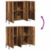 vidaXL Sideboard Altholz 90 x 34 x 80 cm Holzwerkstoff