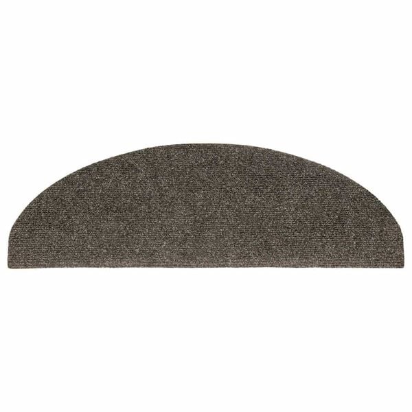vidaXL Stufenmatten Selbstklebend 15 Stk. 65x21x4 cm Anthrazit Halbrund Groß