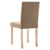 vidaXL Esszimmerst&uuml;hle 6 Stk. Taupe Stoff