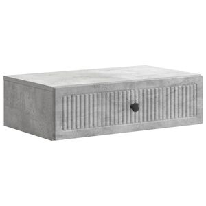 vidaXL Wandmontierter Beistelltisch Betongrau 59 x 34,5 x 17 cm