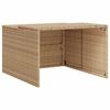 vidaXL M&auml;hroboter-Garage Beige 86x90x52/57 cm Poly Rattan