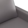 vidaXL 3-Sitzer-Sofa Grau 180 cm Kunstleder