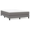 vidaXL Boxspringbettgestell Dunkelgrau 140x190 cm Stoff