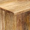 vidaXL Highboard 80x30x95 cm Massives Raues Mangoholz