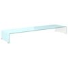 vidaXL TV-Aufsatz/Monitorerh&ouml;hung Glas Gr&uuml;n 110x30x13 cm