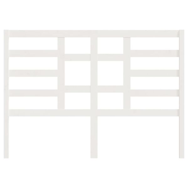 vidaXL Bett-Kopfteil Wei&szlig; 141x4x104 cm Massivholz Kiefer