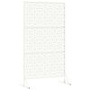 vidaXL Sichtschutz Wei&szlig; 100 x 50 x 180 cm Stahl