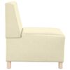 vidaXL | Modulares Armfreies Sofa | Creme 55 x 74 x 82 cm Kunstleder