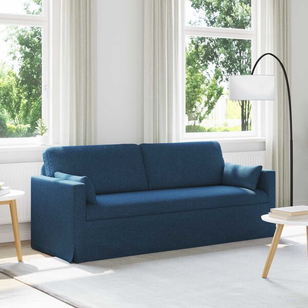 vidaXL Sofa Blau Gesamtabmessungen: 198 x 78 x 80 cm (B x T x H) Samt