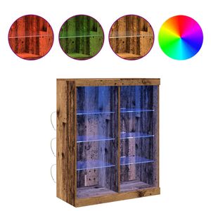 vidaXL LED-Sideboard Altholz 41 x 37 x 100 cm Holzwerkstoff