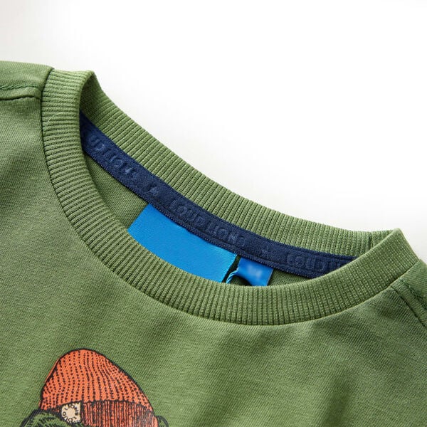 Kinder-Langarmshirt Helles Khaki 104
