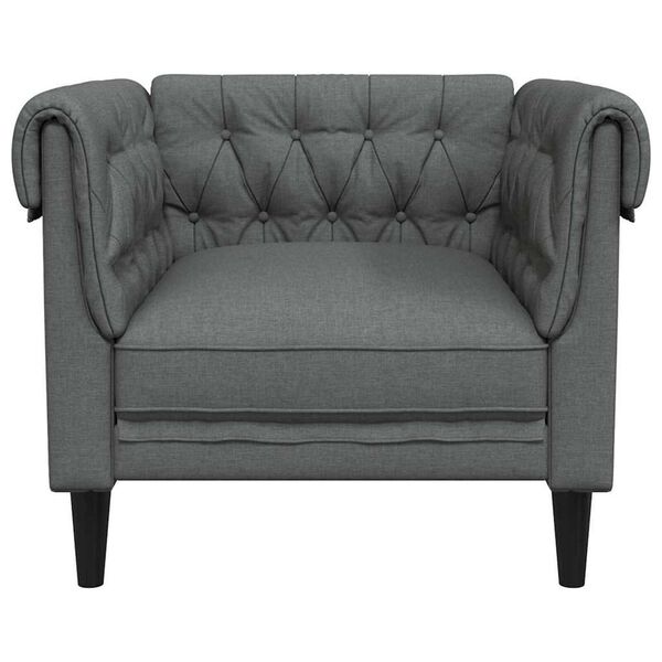 vidaXL Sofa Dunkelgrau 78,5 x 74,5 x 74,5 cm Polyester