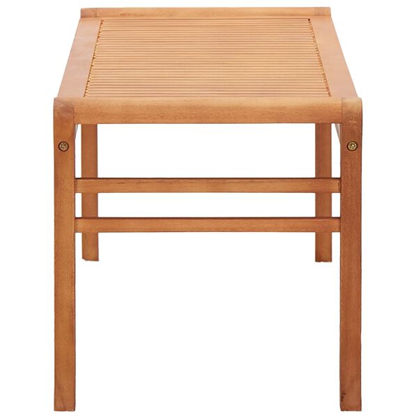 vidaXL Gartenbank 2-Sitzer 120 cm Massivholz Eukalyptus