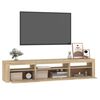 vidaXL TV-Schrank mit LED-Leuchten Sonoma-Eiche 195x35x40 cm
