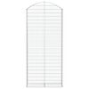 vidaXL Gabione mit Hochbogen 100x30x220/240 cm Verzinktes Eisen