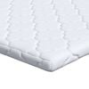 vidaXL Kokosnuss Topper Wei&szlig; 90 x 200 cm Jacquard-Stoff