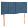 vidaXL Boxspringbett mit Matratze Dunkelblau 80x200 cm Samt