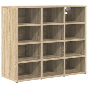 vidaXL Schuhschrank 77,5 x 30 x 67 cm Holzwerkstoff Sonoma-Eiche