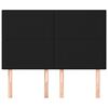 vidaXL Kopfteil Schwarz 144x5x118/128 cm Stoff
