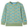 Kinder-Sweatshirt Helles Khaki 104