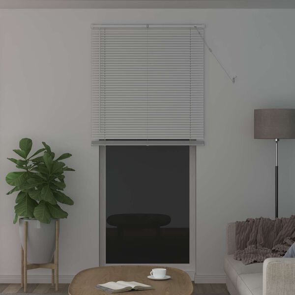 vidaXL Venetianer Jalousie Verstellbar Wei&szlig; 213 x 80 cm PVC