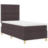 vidaXL Boxspringbett mit Matratze Dunkelbraun 80 x 200 cm Stoff