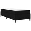 vidaXL Boxspringbett mit Matratze Schwarz 90 x 190 cm Stoff