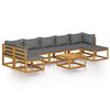 vidaXL 8-tlg. Garten-Lounge-Set mit Auflagen Massivholz Akazie