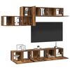 vidaXL TV-Schrankset mit Schubladen 7 pcs Altholz Holzwerkstoff