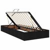 vidaXL Aufbewahrungsbett mit Matratze mit Matratze Schwarz 90 x 200 cm
