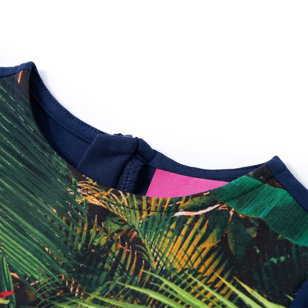 Kinderkleid mit Langen &Auml;rmeln Marineblau 140