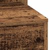 vidaXL Schminktisch mit Regal Altholz 75,5 x 41 x 135 cm Holzwerkstoff