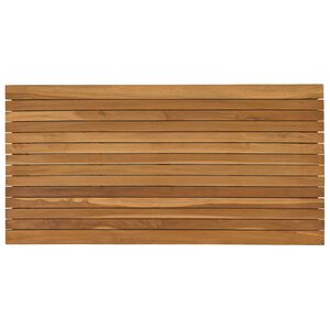 vidaXL Tischplatte 110 x 55 x 3,5 cm Rechtwinklig Massives Teakholz