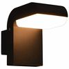 vidaXL Au&szlig;enwandleuchte LED 9 W Schwarz Oval
