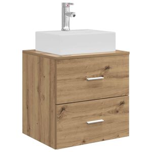 vidaXL Wandmontierte Waschtisch Artisan-Eiche 49,5 x 41 x 62,5 cm