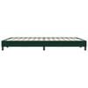 vidaXL Boxspringbett ohne Matratze Dunkelgr&uuml;n 160x220 cm Samt