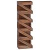 vidaXL Regal Braun 24 x 14 x 80 cm Massives Mahagoni Holz