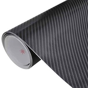 vidaXL Autofolien 2 St&uuml;ck 4D Schwarz 100x150 cm + 50x150 cm