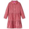 Kinderkleid mit Langen &Auml;rmeln Cord Altrosa 128