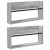 vidaXL Magazinregal 2 pcs Graues Sonoma 60 x 12 x 30 cm Holzwerkstoff