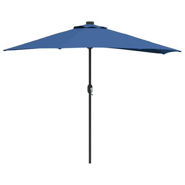 vidaXL Gartenparasol Azurblau 294 x 150 x 224 cm Stoff