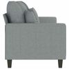 vidaXL 3-Sitzer-Sofa Hellgrau 180 cm Stoff