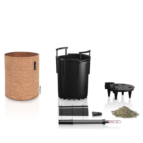 LECHUZA Pflanzgef&auml;&szlig; TRENDCOVER 23 Cork ALL-IN-ONE Natur Hell