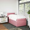 vidaXL Boxspringbett mit Matratze Rosa 80x200 cm Samt