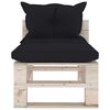 vidaXL 6-tlg. Garten-Lounge-Set aus Paletten mit Kissen Kiefernholz