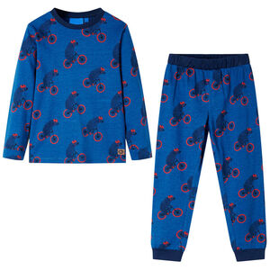 Kinderpyjama mit Langen &Auml;rmeln Petrolblau 92