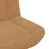 vidaXL Drehstuhl Beige 63 x 75 x 76 cm Schafsleder