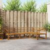 vidaXL Outdoor-Sofagarnitur 4 pcs Natur Massivholz Akazie