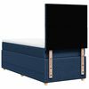 vidaXL Boxspringbett mit Matratze Blau 80x200 cm Stoff