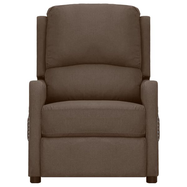 vidaXL Massagesessel Elektrisch Taupe Stoff